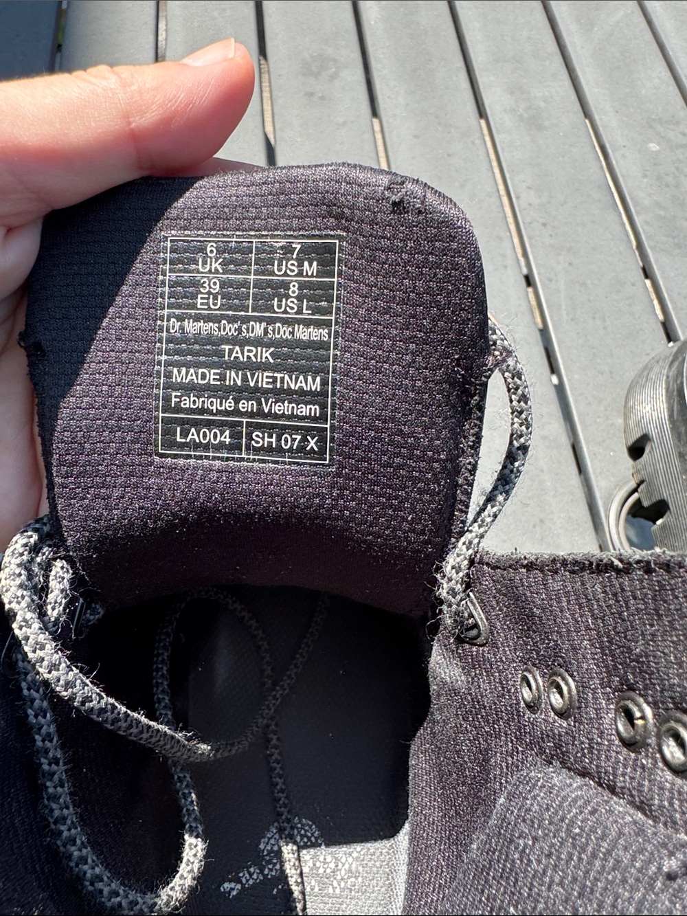 Dr. Martens Black Leather Lace-Up Boots - Picture 6 of 7